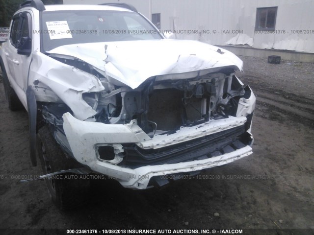 5TFCZ5AN9GX015561 - 2016 TOYOTA TACOMA DBL CAB/SR/SR5/TRD SPT/OR WHITE photo 6