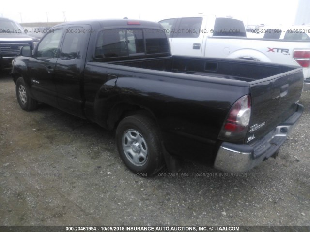 5TETX22N89Z621447 - 2009 TOYOTA TACOMA ACCESS CAB შავი ფოტო 3