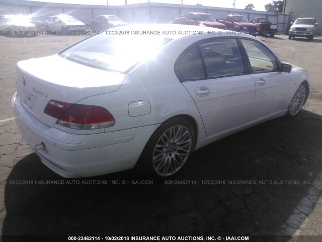 WBAHN83547DT71737 - 2007 BMW 750 WHITE photo 4