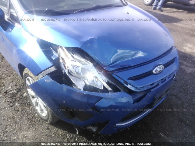 3FADP4EJ8BM219140 - 2011 FORD FIESTA SE BLUE photo 6