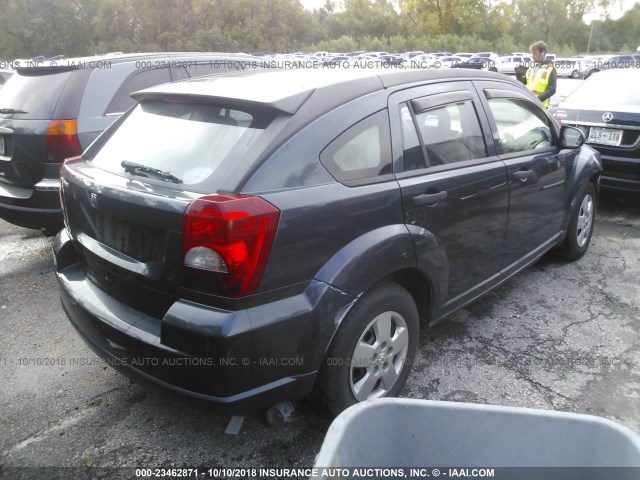 1B3HB28B37D589967 - 2007 DODGE CALIBER GRAY photo 4