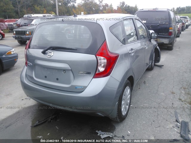 3N1CE2CP6EL414951 - 2014 NISSAN VERSA NOTE S/S PLUS/SV/SL GRAY photo 4