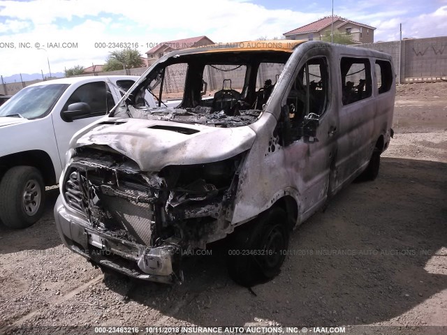 1FMZK1YM5HKB38434 - 2017 FORD TRANSIT T-150 WHITE photo 2