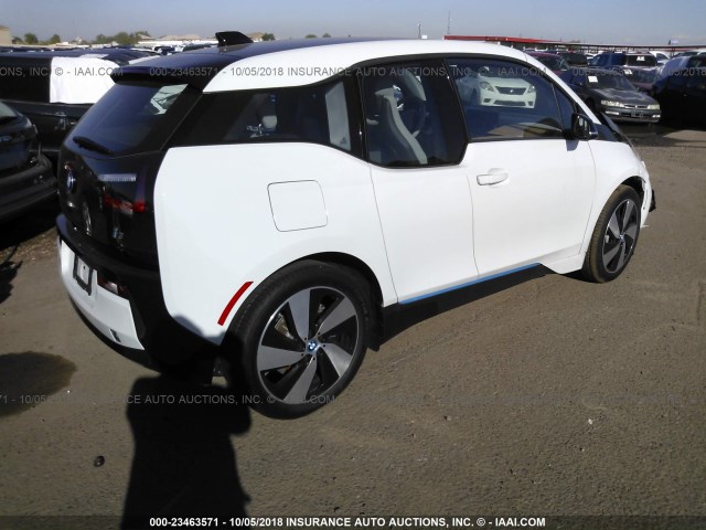 WBY1Z2C59FV286907 - 2015 BMW I3 BEV WHITE photo 4