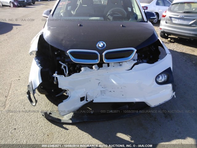 WBY1Z2C59FV286907 - 2015 BMW I3 BEV WHITE photo 6