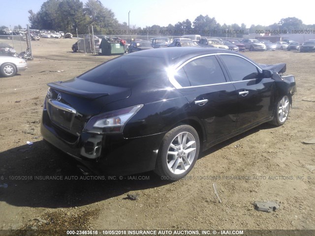 1N4AA5AP6EC471365 - 2014 NISSAN MAXIMA S/SV BLACK photo 4