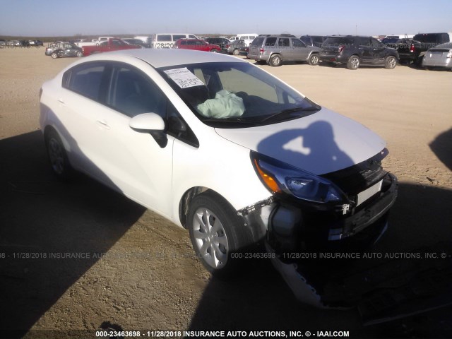 KNADM4A39G6663867 - 2016 KIA RIO LX WHITE photo 1