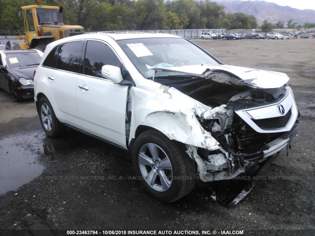 2HNYD2H46BH525809 - 2011 ACURA MDX TECHNOLOGY WHITE photo 1