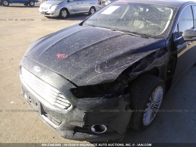 3FA6P0K93DR142226 - 2013 FORD FUSION TITANIUM BLACK photo 6