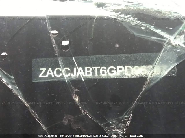 ZACCJABT6GPD96267 - 2016 JEEP RENEGADE LATITUDE BLACK photo 9