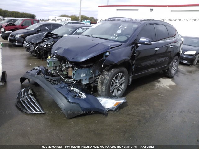 1GNKVHKD3HJ162551 - 2017 CHEVROLET TRAVERSE LT BLUE photo 2