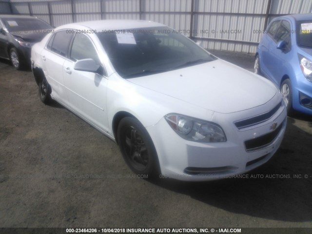 1G1ZH57B694267064 - 2009 CHEVROLET MALIBU 1LT WHITE photo 1