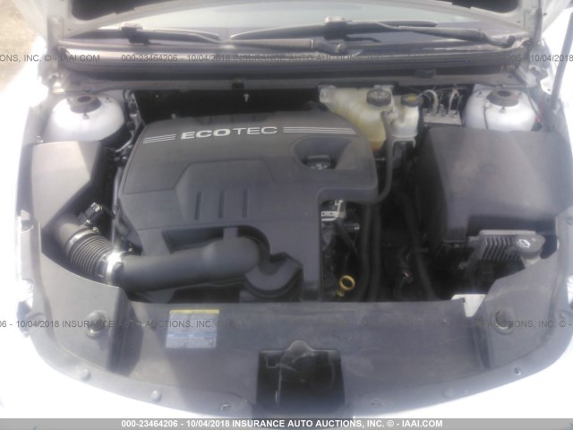 1G1ZH57B694267064 - 2009 CHEVROLET MALIBU 1LT WHITE photo 10