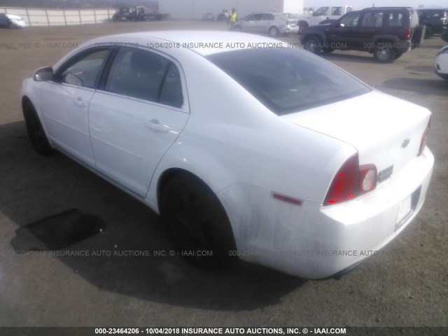 1G1ZH57B694267064 - 2009 CHEVROLET MALIBU 1LT WHITE photo 3