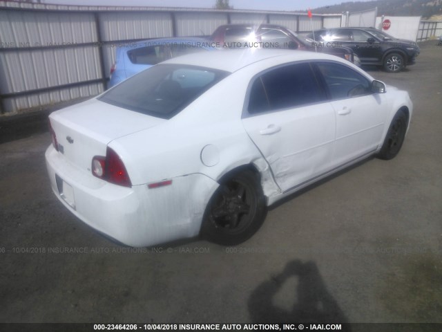 1G1ZH57B694267064 - 2009 CHEVROLET MALIBU 1LT WHITE photo 4
