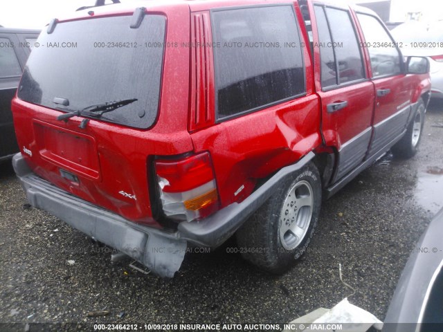 1J4GZ58S6WC265580 - 1998 JEEP GRAND CHEROKEE LAREDO/TSI RED photo 6