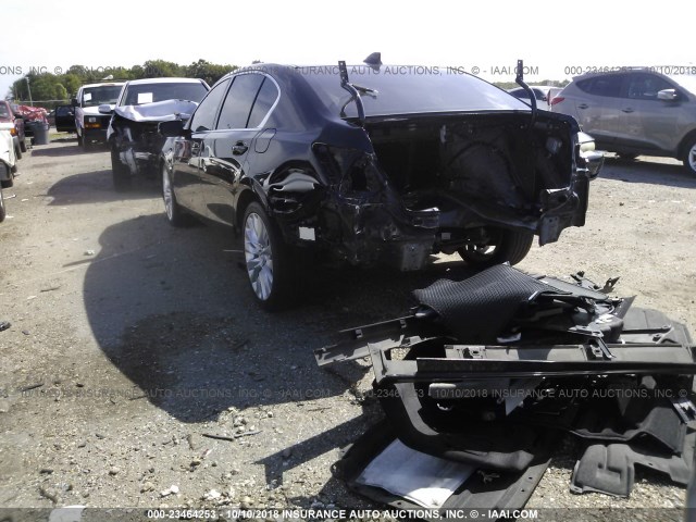 JH4KC1F94FC000634 - 2015 ACURA RLX ADVANCE შავი ფოტო 3