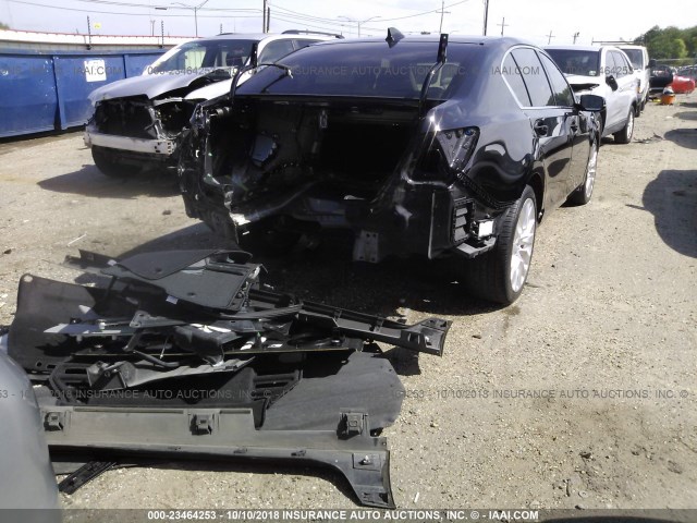 JH4KC1F94FC000634 - 2015 ACURA RLX ADVANCE შავი ფოტო 4