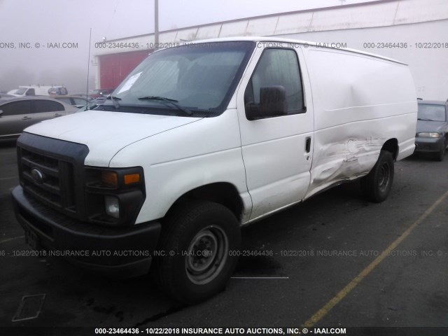 1FTSS3EL5EDA03337 - 2014 FORD ECONOLINE E350 SUPER DUTY VAN WHITE photo 2