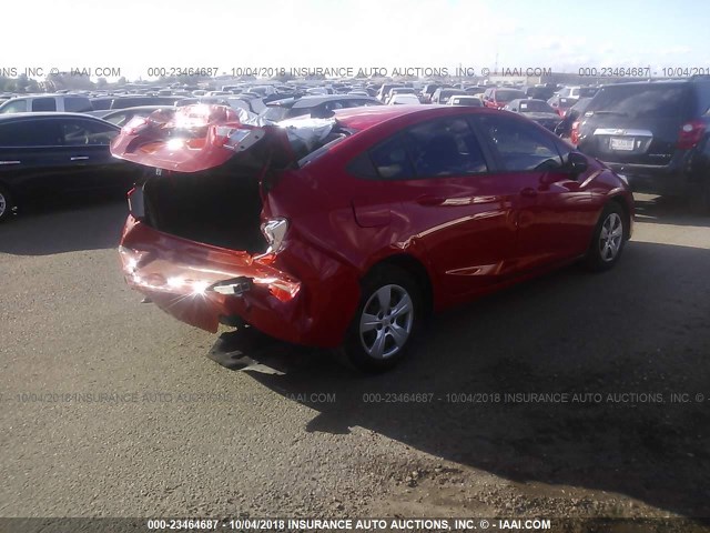 1G1BC5SM9G7241711 - 2016 CHEVROLET CRUZE LS RED photo 4