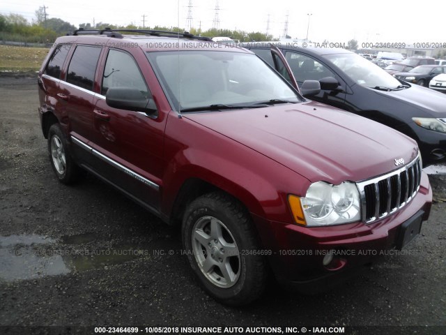 1J4HR582X5C642267 - 2005 JEEP GRAND CHEROKEE LIMITED RED photo 1