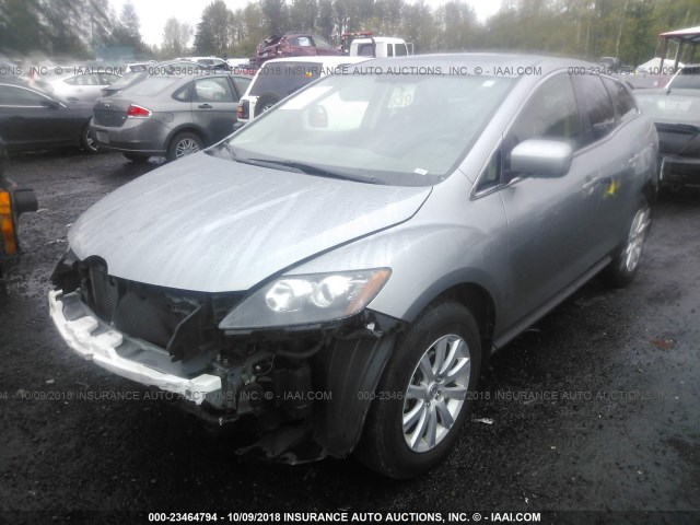 JM3ER2BM5C0413602 - 2012 MAZDA CX-7 SILVER photo 2