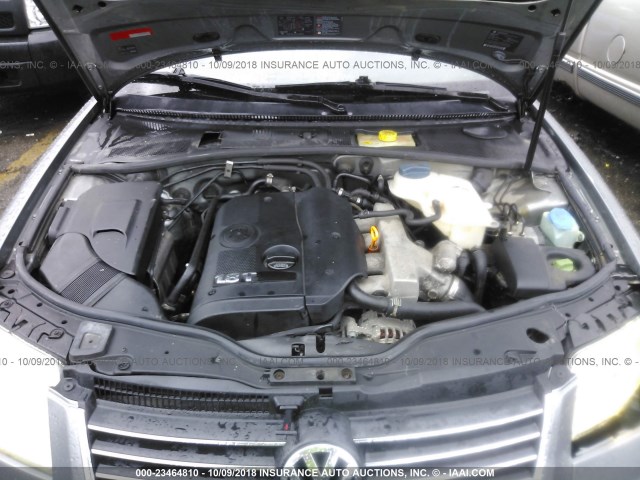 WVWPD63B42P437433 - 2002 VOLKSWAGEN PASSAT GLS GRAY photo 10