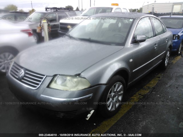 WVWPD63B42P437433 - 2002 VOLKSWAGEN PASSAT GLS GRAY photo 2