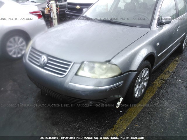 WVWPD63B42P437433 - 2002 VOLKSWAGEN PASSAT GLS GRAY photo 6