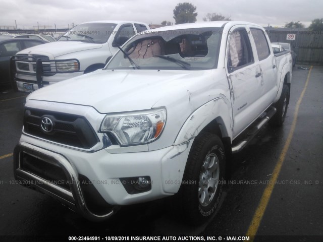 3TMLU4EN0DM126732 - 2013 TOYOTA TACOMA DOUBLE CAB WHITE photo 6