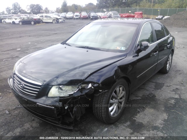 KMHFC46F38A311332 - 2008 HYUNDAI AZERA SE/LIMITED BLACK photo 2