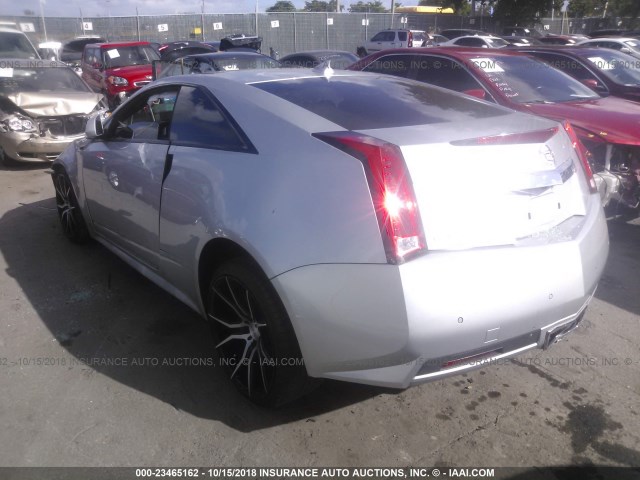 1G6DP1E38D0119834 - 2013 CADILLAC CTS PREMIUM COLLECTION SILVER photo 3