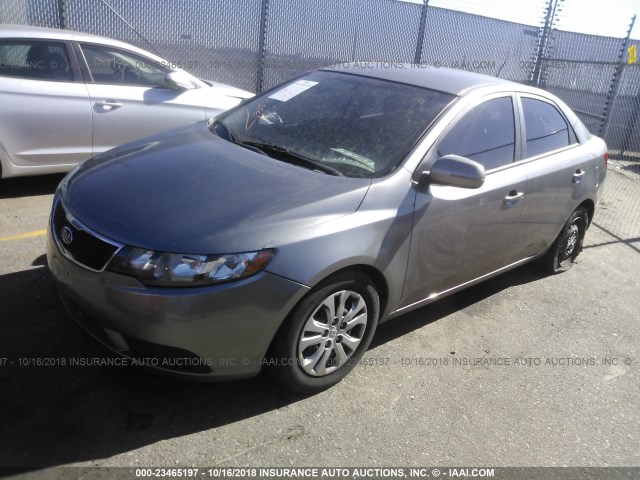 KNAFU4A27C5518391 - 2012 KIA FORTE EX GRAY photo 2