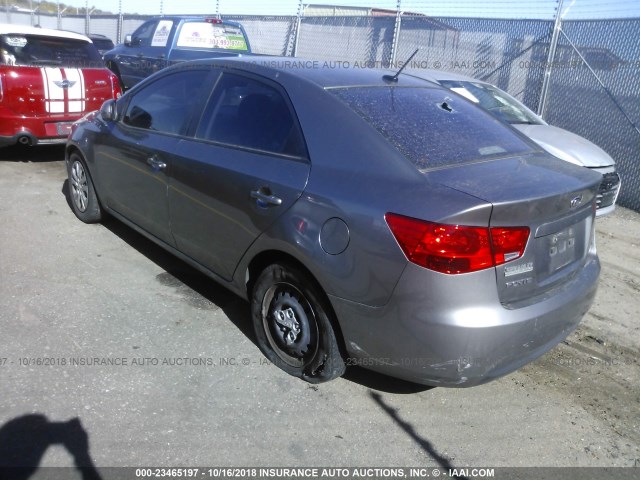 KNAFU4A27C5518391 - 2012 KIA FORTE EX GRAY photo 3