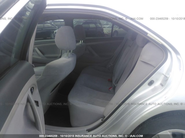 4T4BE46K28R045313 - 2008 TOYOTA CAMRY CE/LE/XLE/SE SILVER photo 8