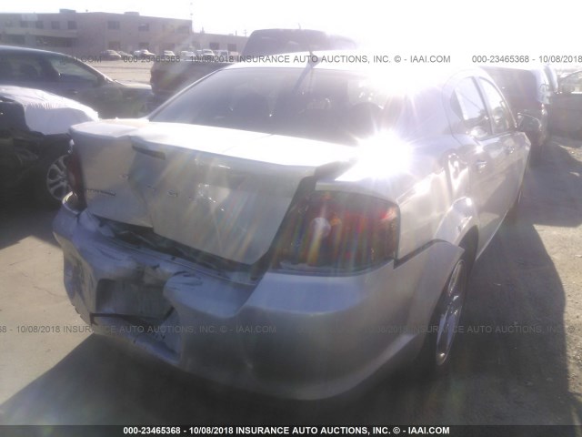 1B3BD1FB3BN556290 - 2011 DODGE AVENGER MAINSTREET SILVER photo 4