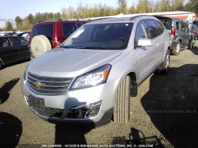 1GNKVHKD8HJ214711 - 2017 CHEVROLET TRAVERSE LT SILVER photo 2