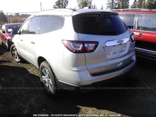 1GNKVHKD8HJ214711 - 2017 CHEVROLET TRAVERSE LT SILVER photo 3