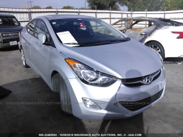 KMHDH4AE8CU272252 - 2012 HYUNDAI ELANTRA GLS/LIMITED SILVER photo 1