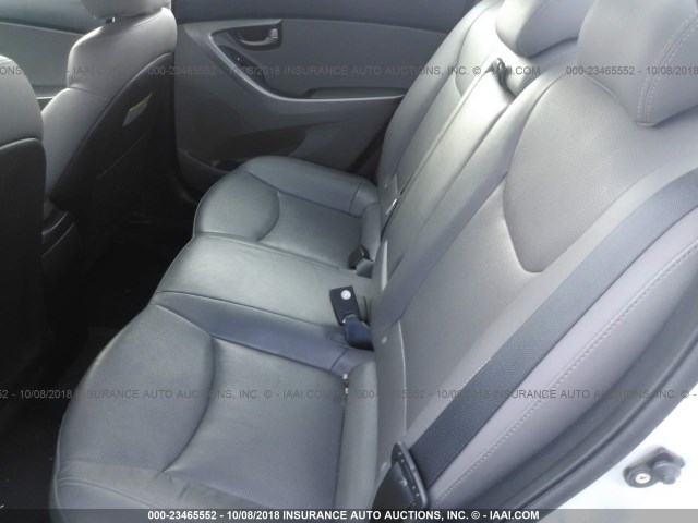 KMHDH4AE8CU272252 - 2012 HYUNDAI ELANTRA GLS/LIMITED SILVER photo 8