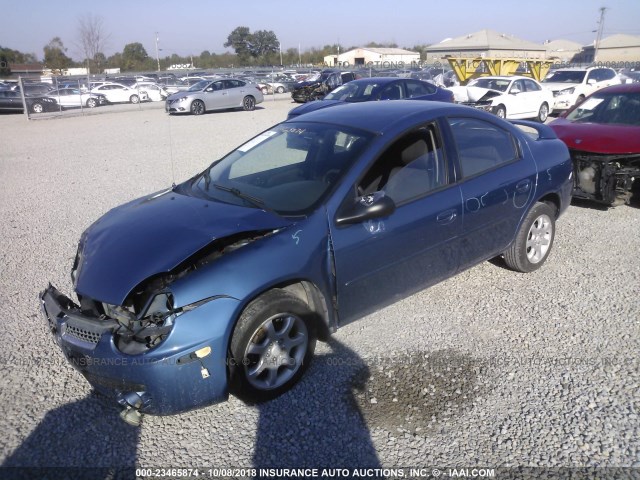 1B3ES26C43D102784 - 2003 DODGE NEON SE BLUE photo 2