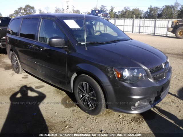 2C4RDGEG4HR617431 - 2017 DODGE GRAND CARAVAN GT GRAY photo 1