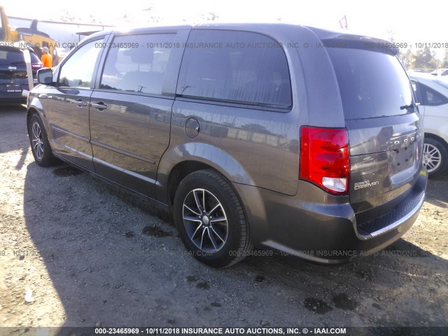 2C4RDGEG4HR617431 - 2017 DODGE GRAND CARAVAN GT GRAY photo 3