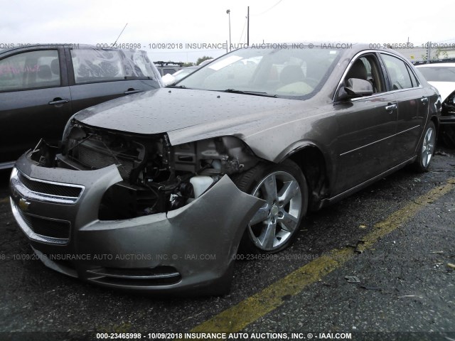 1G1ZD5E03CF141303 - 2012 CHEVROLET MALIBU 2LT BROWN photo 2