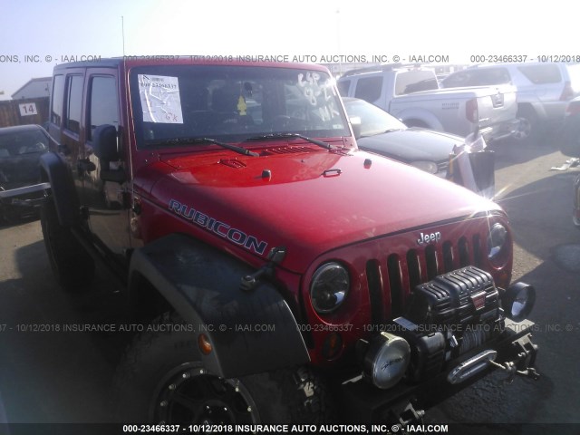 1J4GA69168L593152 - 2008 JEEP WRANGLER UNLIMITE RUBICON RED photo 1