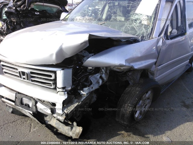 2HJYK16556H562501 - 2006 HONDA RIDGELINE RTL SILVER photo 6