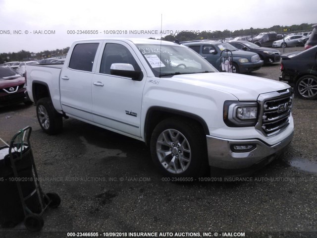 3GTU2NEC2JG481152 - 2018 GMC SIERRA K1500 SLT WHITE photo 1