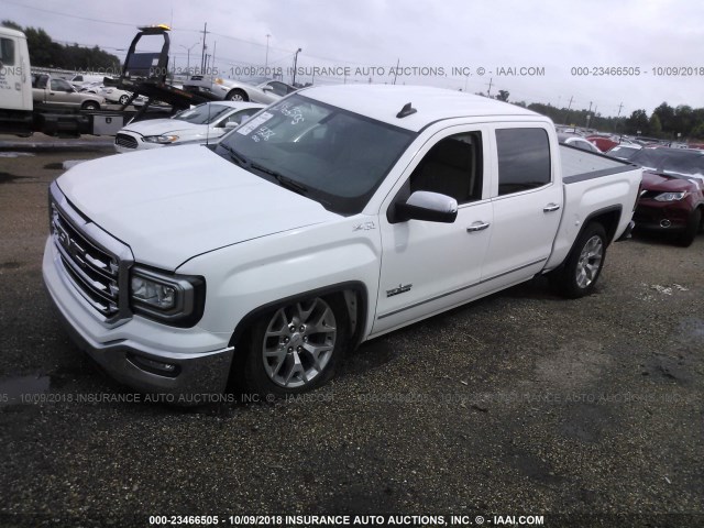 3GTU2NEC2JG481152 - 2018 GMC SIERRA K1500 SLT WHITE photo 2