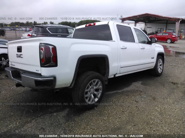 3GTU2NEC2JG481152 - 2018 GMC SIERRA K1500 SLT WHITE photo 4