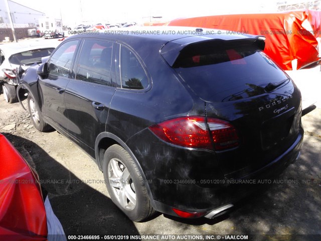 WP1AB2A27DLA85707 - 2013 PORSCHE CAYENNE S BLACK photo 3